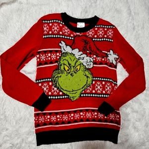 The Grinch Christmas Sweater | Medium | Red Holiday Colors
